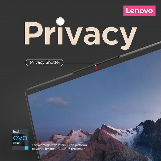 Need some privacy? *Click* There you go! Get some space away from the others with a *click* of the Trublock Privacy Shutter on the brand new Lenovo Yoga 7i and 9i laptops today! Powered by up to 11th gen Intel(R) evo CoreTM i7 processor. Order now at https://lnv.gy/3qCrson and https://lnv.gy/3qvwgvC #Lenovo #Yoga #Yoga7i #Yoga9i #Privacy #PrivacyShutter | Lenovo India