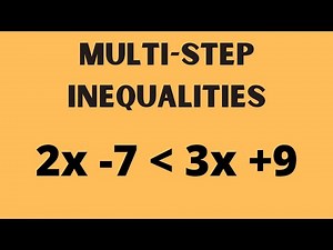 Solving Multi-Step with Inequalities