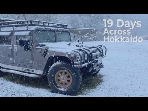 19 Days Across Hokkaido – HUMMER H1 Overlanding in Japan (ASMR)