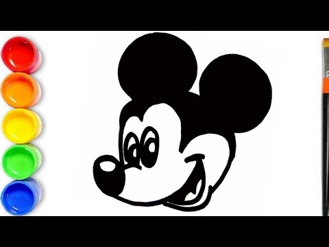 How To Draw Mickey Mouse Face Easy