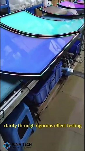 LCD Curved Screen Effect Test