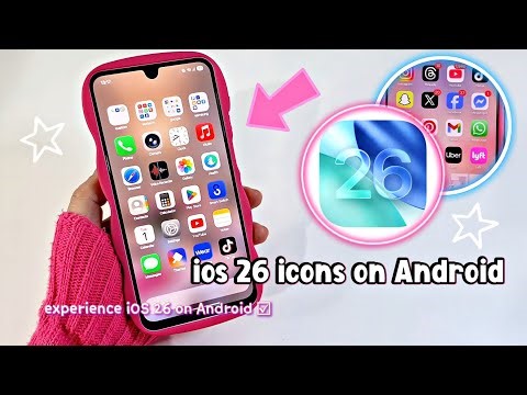 iOS 26 icons on android 😊✨️ how to install iPhone-style icons on your Android device