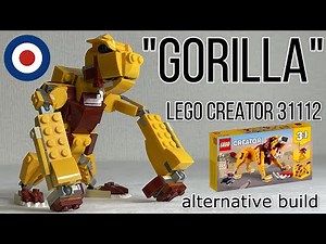 LEGO Creator 31112 Alternative build tutorial GORILLA、レゴクリエイター31112をゴリラに組み替え