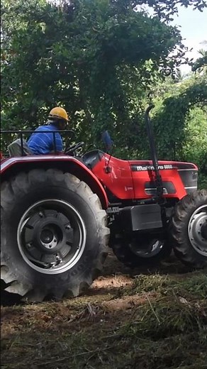 Mahindra 6060 Tractor Leveling Soil with Box Blade | Powerful 4WD Performance