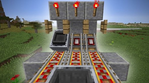 How to use a minecart with hopper in Minecraft