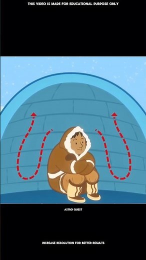 How Can an Igloo Made of Ice Stay Warm Inside? #science #sciencefacts