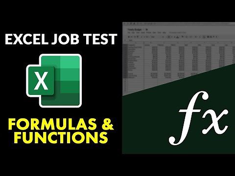 Excel Job Test: Formulas and Functions Questions [ with Answers & Explanations ]