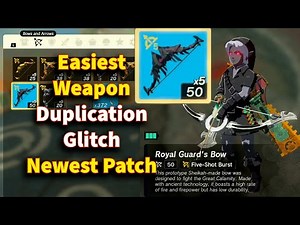 Easiest Weapon Duplication Glitch in Zelda Tears of the Kingdom 1.1.2.