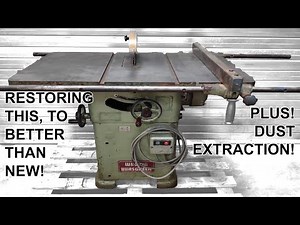 Rebuilding My Old Table Saw (FULL EDIT) Wadkin AGS 10"