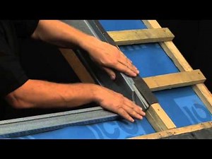 How to install a Velux roof window in a slate roof at recessed height