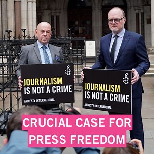 Journalists play a key role in holding power to account. There can be no free society without a free press. So why were the police secretly surveilling journalists? We need the truth from Police Service of Northern Ireland, Durham Constabulary, Metropolitan Police, MI5 & GCHQ. | Amnesty International UK