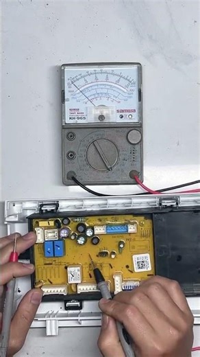 How to check for a power supply board failure in a Toshiba inverter front-loading washing machine...