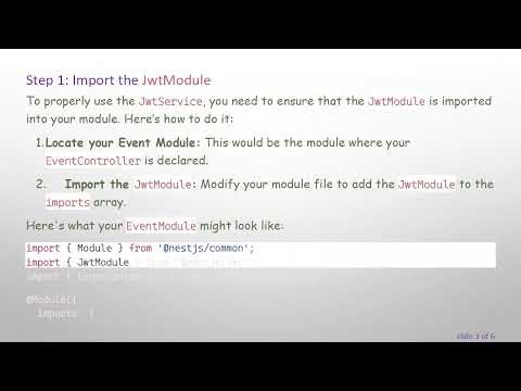 How to Properly Inject JwtService into a Controller in NestJS