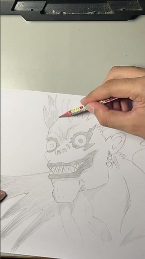 Master Artist Reveals Ryuk Drawing Secrets! #deathnote #ryuk