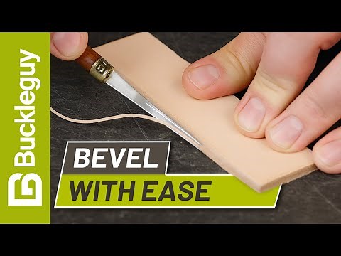 Which edge beveler size works best for which leather?