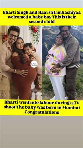 Bharti Singh and Haarsh Limbachiyaa welcomed a baby boy This is their second child #shorts #trending