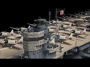 Aircraft carrier Akagi in 3D