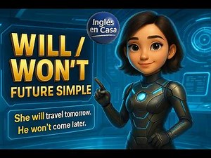 ¡Domina el FUTURO en INGLÉS en Minutos! WILL y WON'T explicado con ejemplos CLAROS