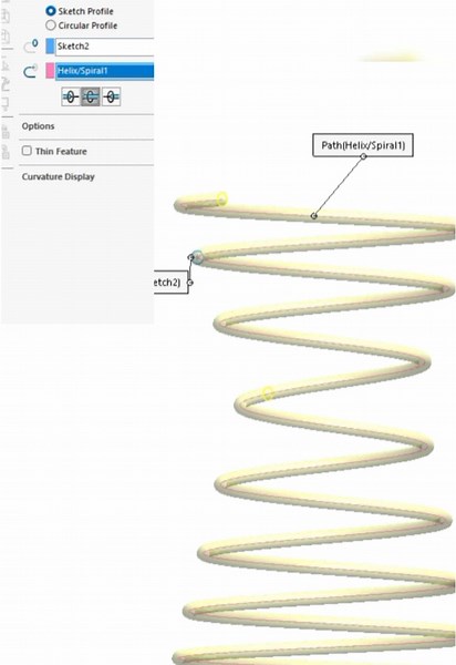 Cómo hacer un muelle con diámetro y paso variables en SolidWorks