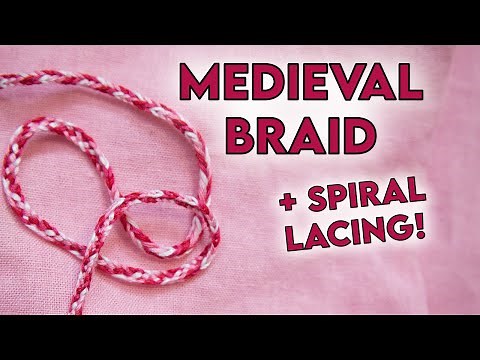 Medieval FINGER LOOP BRAID Tutorial | Lacing Cord for Fantasy and Historical Costumes