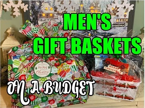 MEN'S BUDGET GIFT BASKET IDEAS | DOLLAR TREE & STOCKPILE
