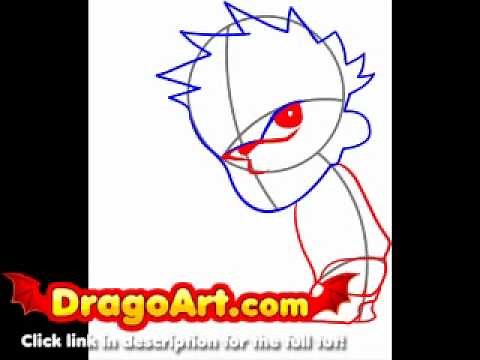 How to draw Peeing Calvin, step by step