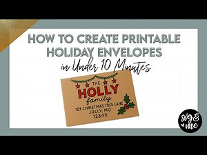 DIY Printable Holiday Envelope FAST with Free Tools 🎄✨ | Easy Beginner Friendly Tutorial