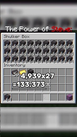 Steve’s Strength #minecraft #minecraftshorts