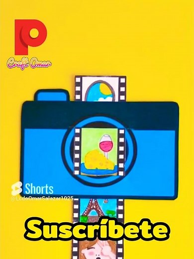 Cámara fotográfica de papel #manualidades #diy #craft