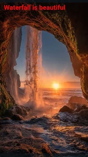 This Waterfall Cave Will Heal Your Soul🌅 #water #waterfall #waterfalls #beautiful #nature