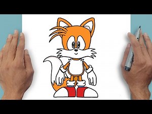How to Draw Tails Easy Step-by-step | Sonic