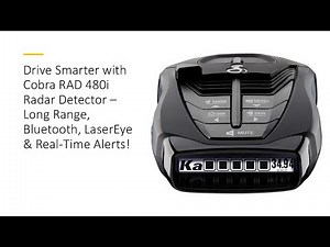 Drive Smarter with Cobra RAD 480i Radar Detector– Long Range, Bluetooth, LaserEye & Real-Time Alerts