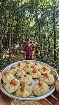 Left or Right l Dumpling ( MoMo) Challenge l trending game l Simsansantrio #food #eating #foodgames