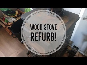 Painting A Wood Stove! Morso Squirrel multi fuel stove goes BACK TO BLACK!