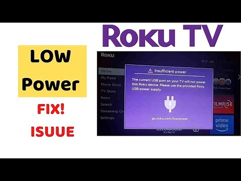 How to Fix Low Power on Roku TV || Roku TV Low Power Issue Solve
