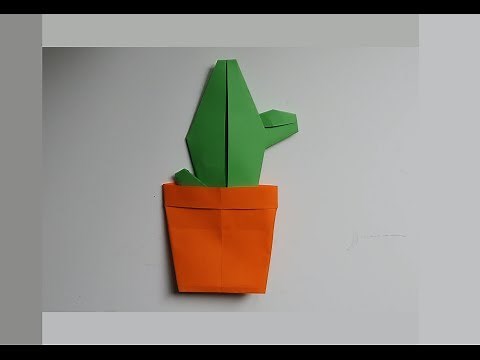 Origami Cactus Intructions. (Full HD)