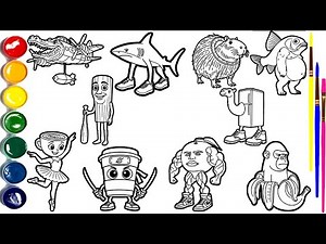 How to Draw ITALIAN BRAINROT animals - Easy Step-by-Step Drawing Tutorial 🦈💃⚔️