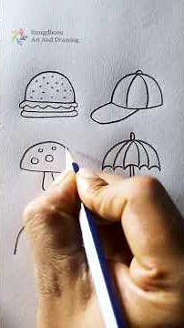 Easy Object Drawing From Half Circle | Easy Drawing Idea