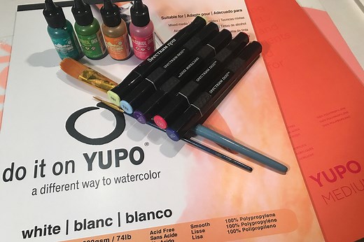 Create Alcohol Ink Art on YUPO Paper