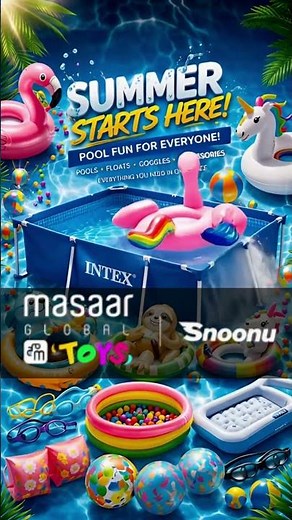 Intex Pool Accessories & Summer Toys Now on Snoonu | Masaar Global Toys