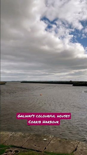 The famous Colorful Houses in Galway Ireland - Corrib Harbour