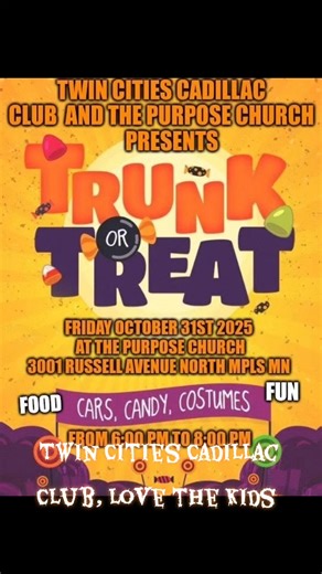 18 reactions · 8 comments | No need to walk the streets with the kids trick or treating! bring them to the Twin City Cadillac Club Trunk or treat for fun games and more @highlight | Twin Cities Cadillac Club | Facebook