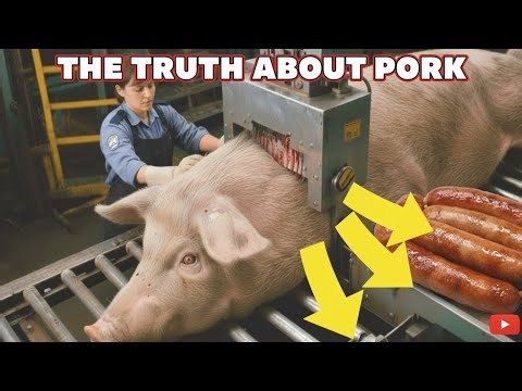 Inside a Pig Processing Factory | How Raw Pigs Are Raised and Turned Into Sausages