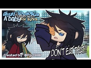 Giyuu Tomioka turns into a baby for 24Hrs || ft. Hashira || DS/KNY ||slight SaneGiyuu || read desc