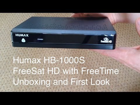 Humax HB-1000S FreeSat HD with Freetime Unboxing