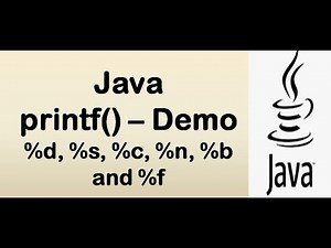 Java printf - %s, %d, %f, %b, %c and %n - Demo