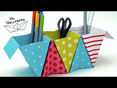 Origami Box - how to fold a origami organize box