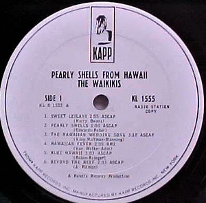 The Waikiki's - Pearly Shells From Hawaii
