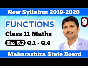 Functions Ex.6.2 Part 9 | Class 11 Maths | Maharashtra Board | Dinesh Sir
