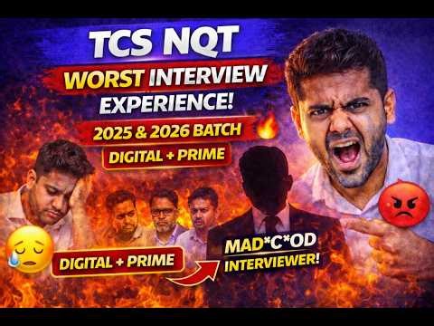TCS NQT Worst Interview Experience Ever 😡 | 2025 & 2026 Batch | Digital & Prime | Shocking Reality 😱